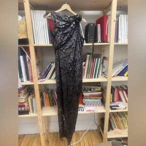 Coperni Black Lace Dress